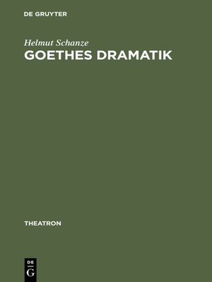 cover image of Goethes Dramatik